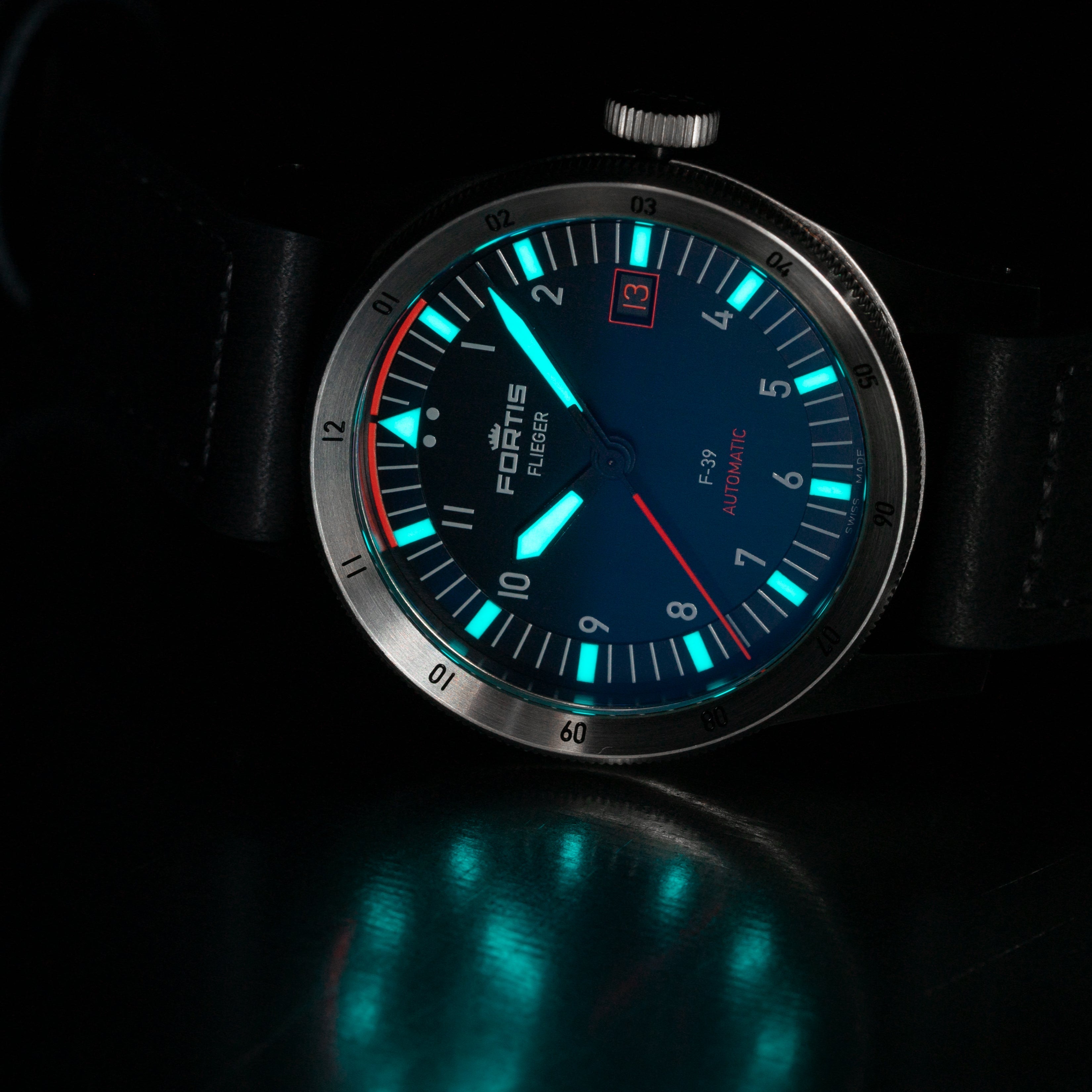 Fortis Watch Flieger F39 Midnight Blue F4220011 Image 7