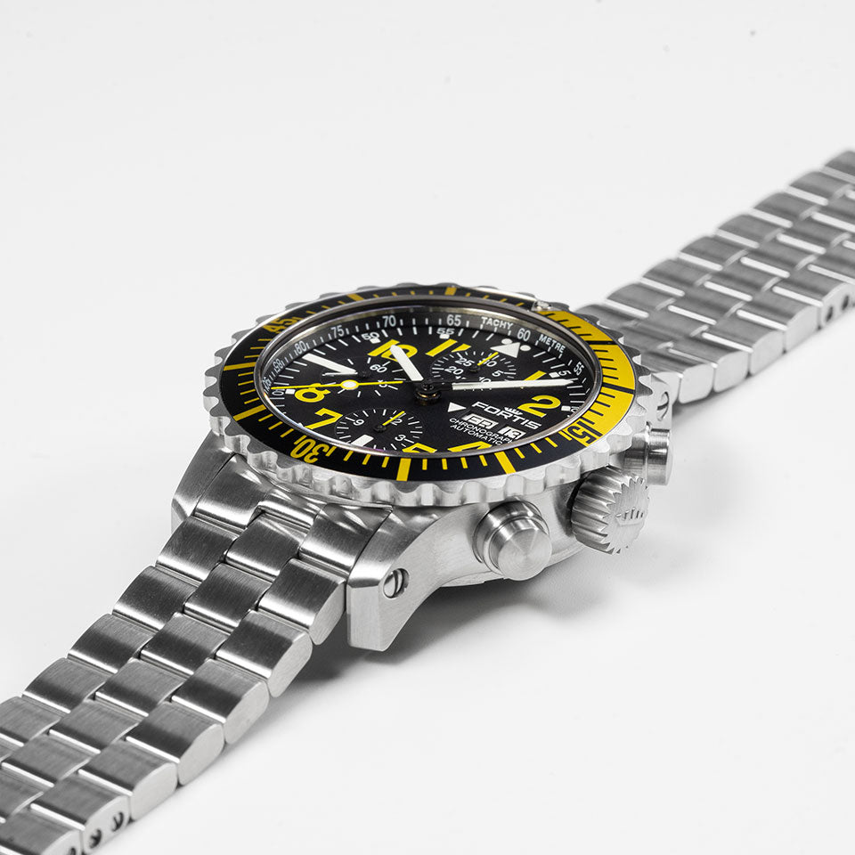 Fortis Watch Marinemaster Yellow Chronograph 671.24.14 M Image 4