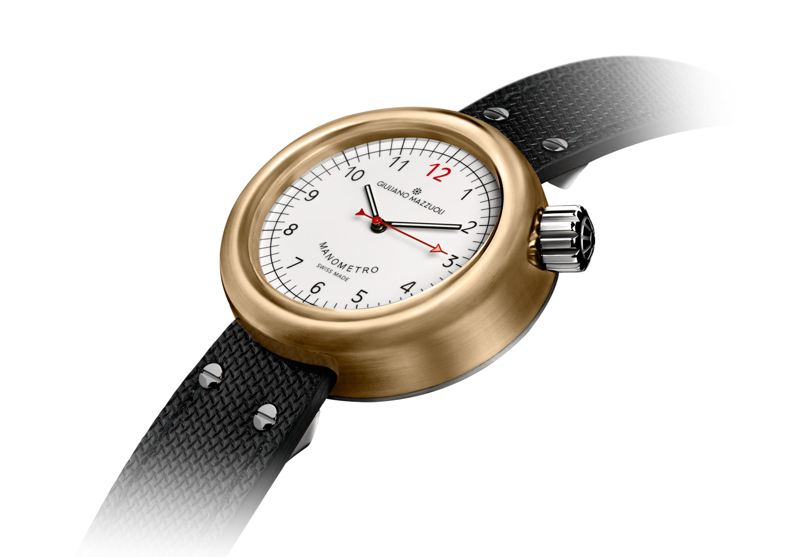 Giuliano Mazzuoli Manometro Bronze White Watch MNBZ05 Image 2