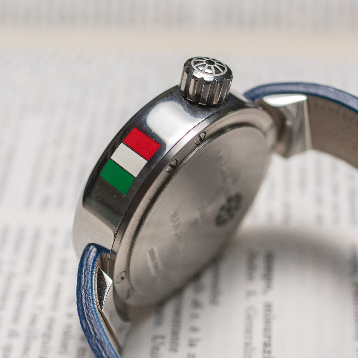 Giuliano Mazzuoli Manometro Italia Rinuova Blue Limited Edition MNIT3S Image 3