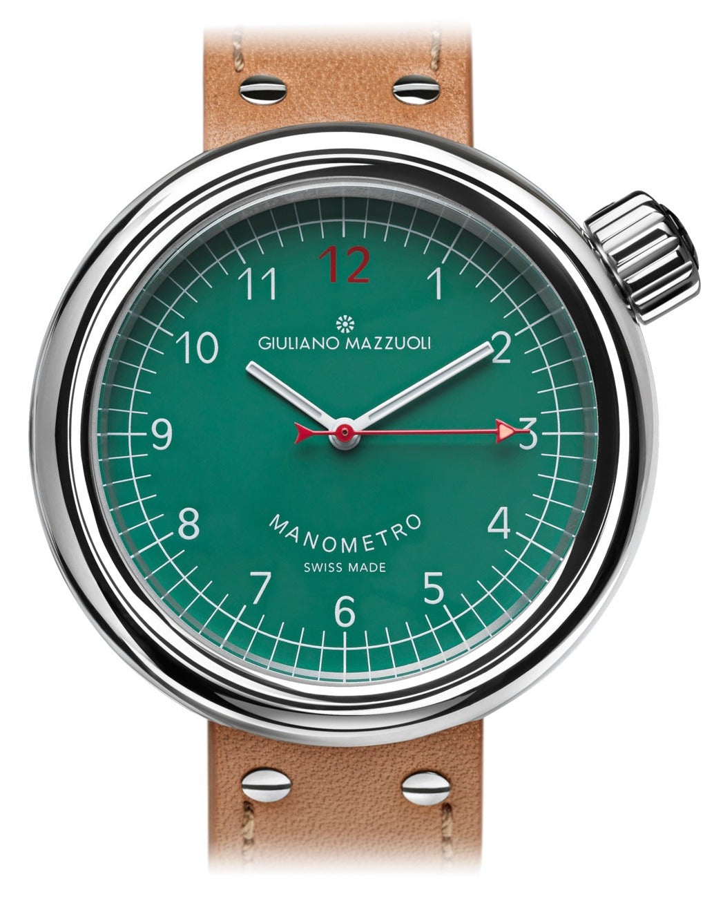 Giuliano Mazzuoli Manometro Polished Green Watch MRP04N Image 1