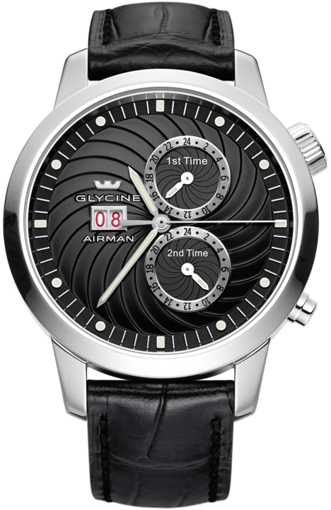Glycine Watch Airman 7 Black 3919.19-LBK9 Image 1
