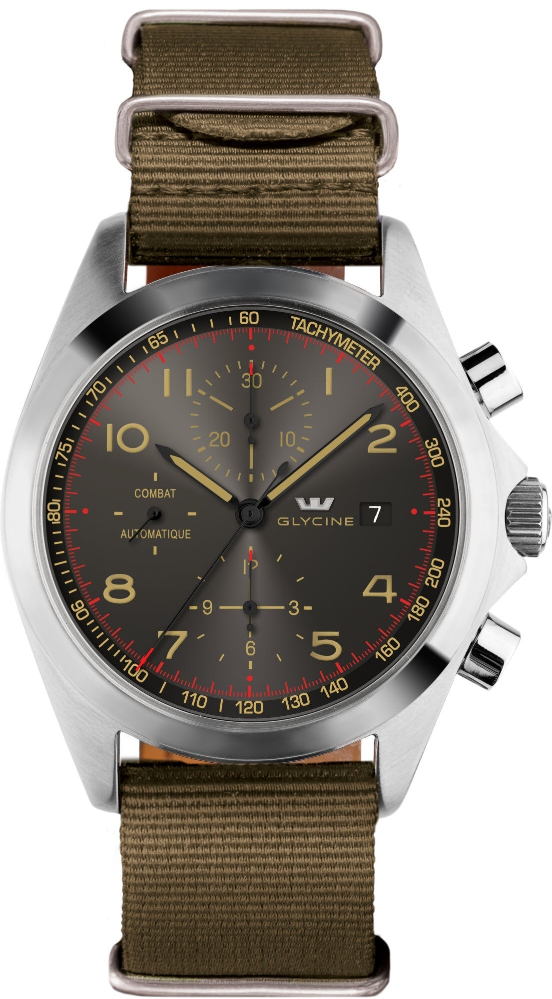 Glycine Watch Combat Chronograph Green 3924.106AT-TB2 Image 1