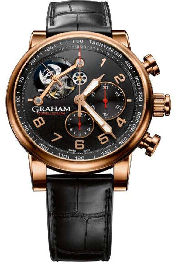 Graham Silverstone Tourbillograph Gold & Black Dial D 2TSAR.B04A Image 1