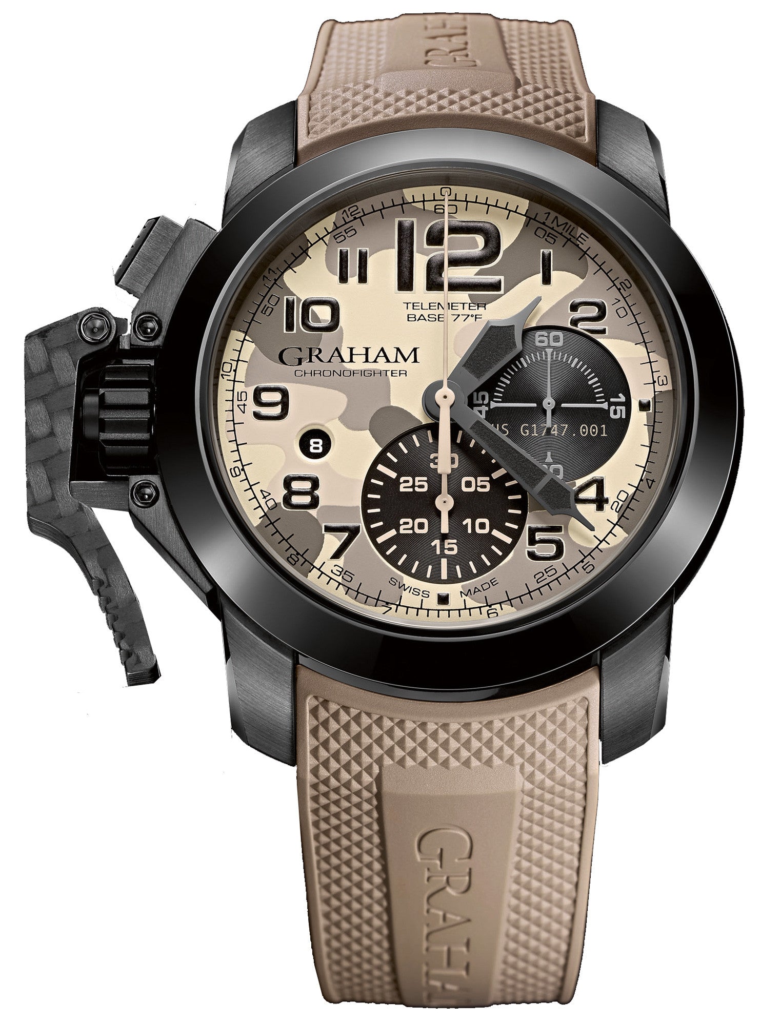 Graham Watch Chronofighter Oversize Black Arrow Farenheit Beige 2CCAU.E03B.K93N Image 1