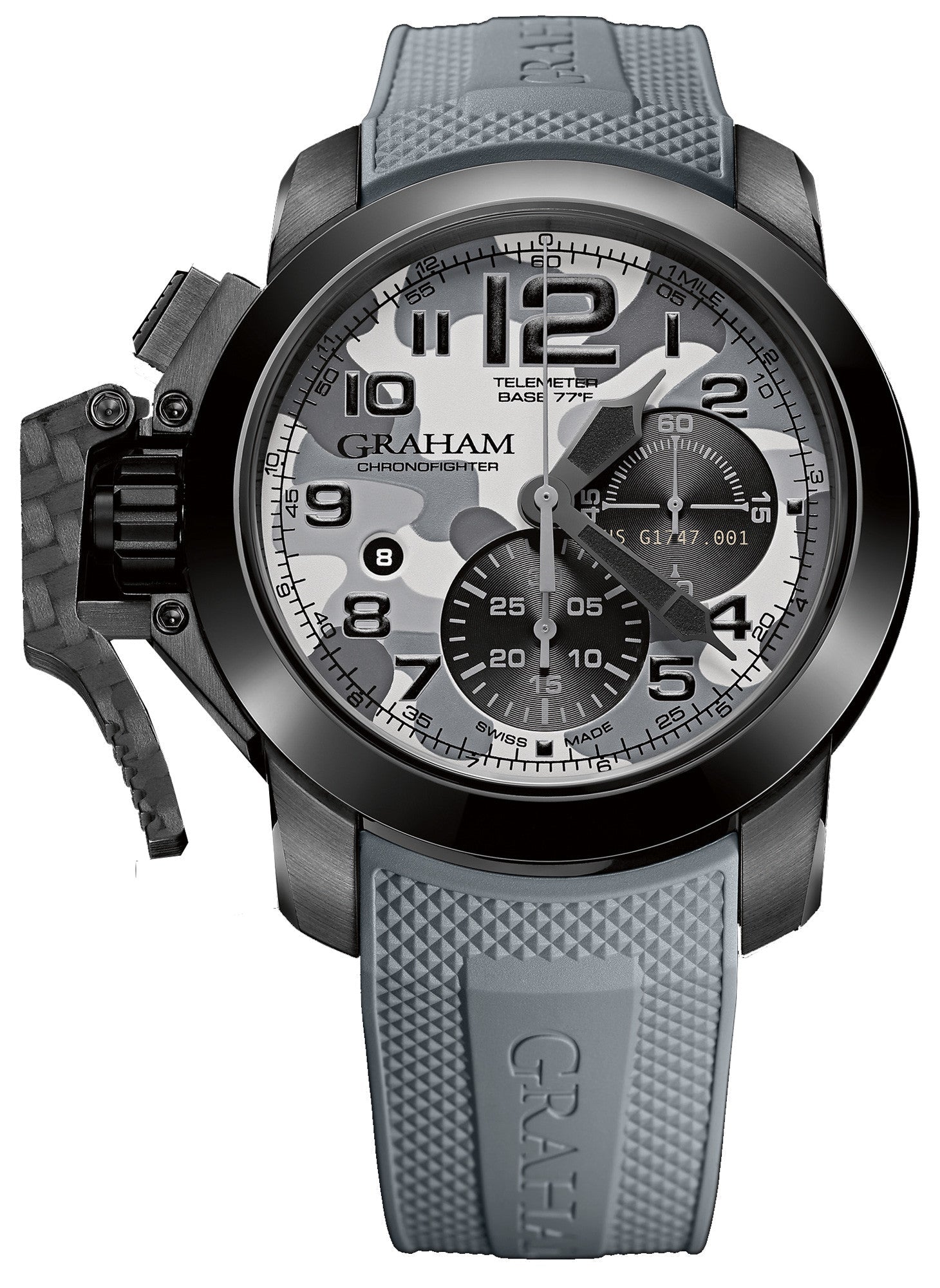 Graham Watch Chronofighter Oversize Black Arrow Farenheit Grey 2CCAU.S02B.K97N Image 1
