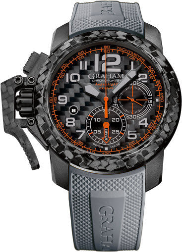 Graham Watch Chronofighter Superlight Grey Orange Limited Edition 2CCBK.B21A GREY RUBBER Image 1