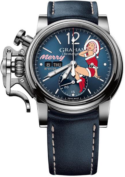 Graham Watch Chronofighter Vintage Nose Art Merry Limited Edition 2CVAS.U06A.L129S Image 1