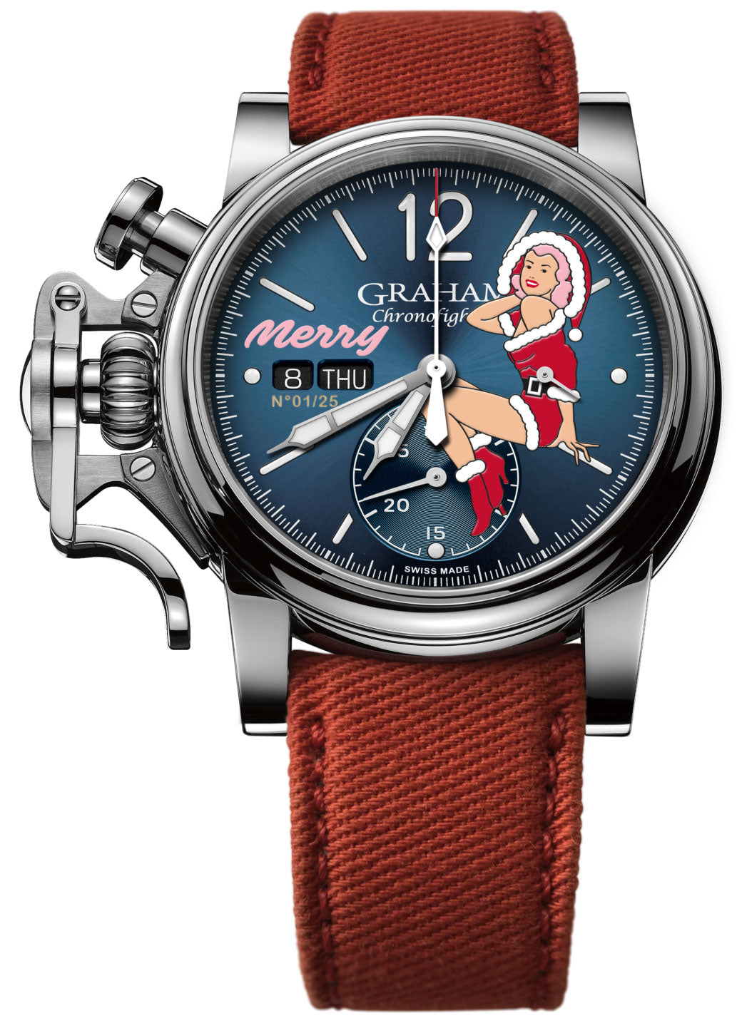 Graham Watch Chronofighter Vintage Nose Art Merry Limited Edition 2CVAS.U06A.L129S Image 2