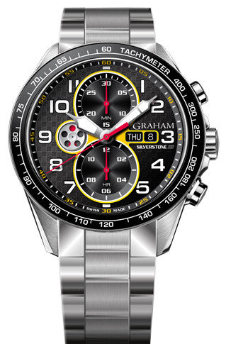 Graham Watch Silverstone RS Racing Yellow Bracelet 2STEA.B15A.A26F Image 1