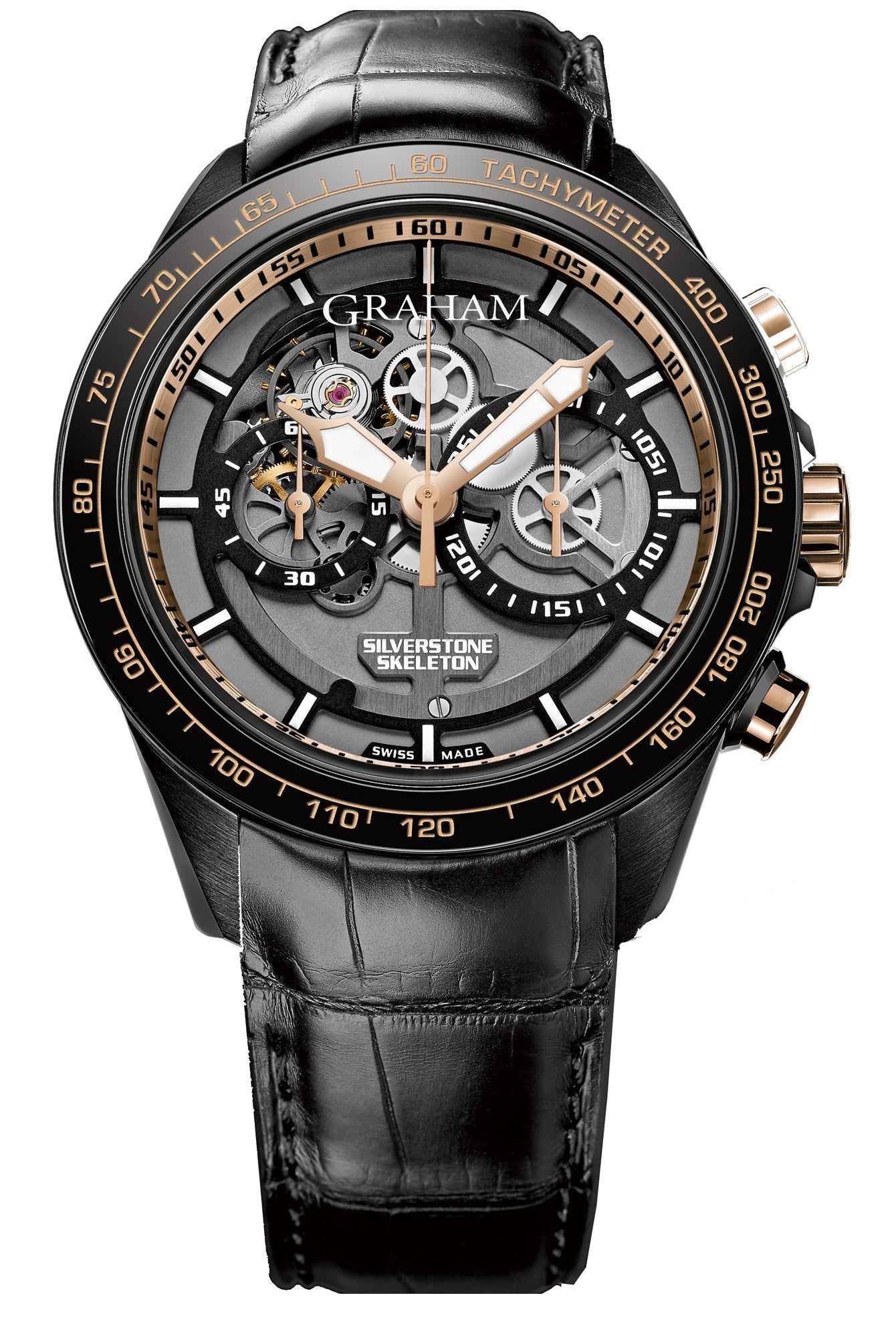 Graham Watch Silverstone RS Skeleton Black & Gold Limited Edition 2STAZ.B02A.C160H Image 1