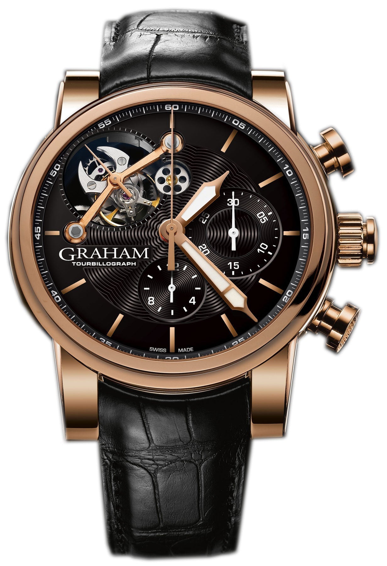 Graham Watch Silverstone Tourbillograph Woodcote Gold Limited Edition 2TWBR.B11A.C104B Image 1