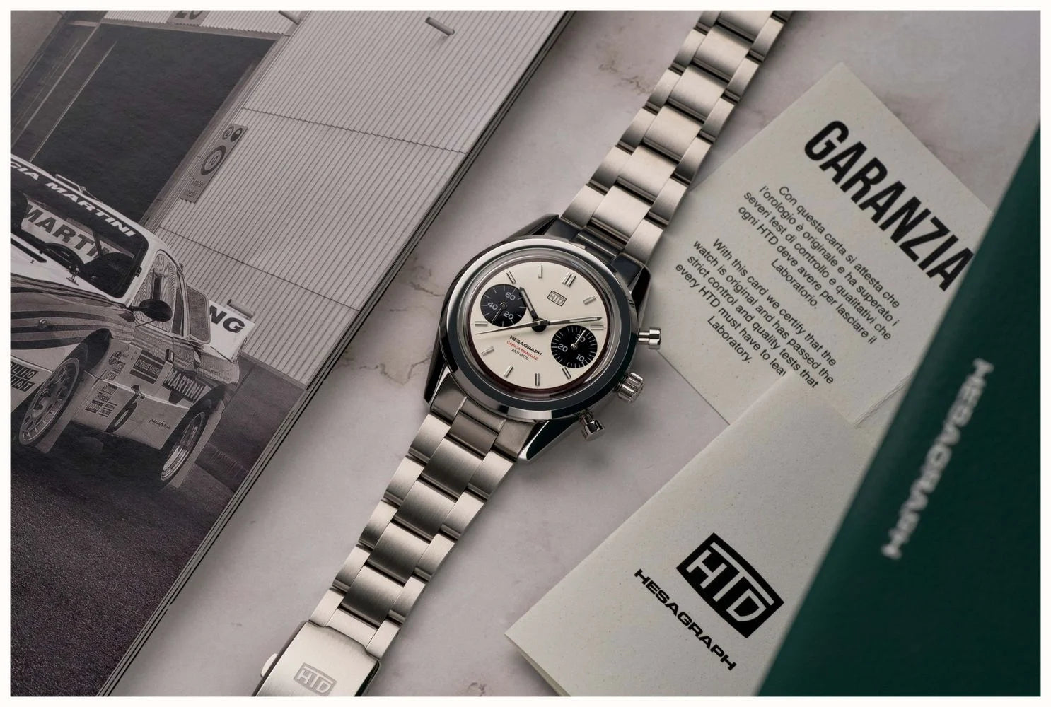 HTD Hesagraph Cannoli Bi-Compax Chronograph Watch H19F25C Image 2