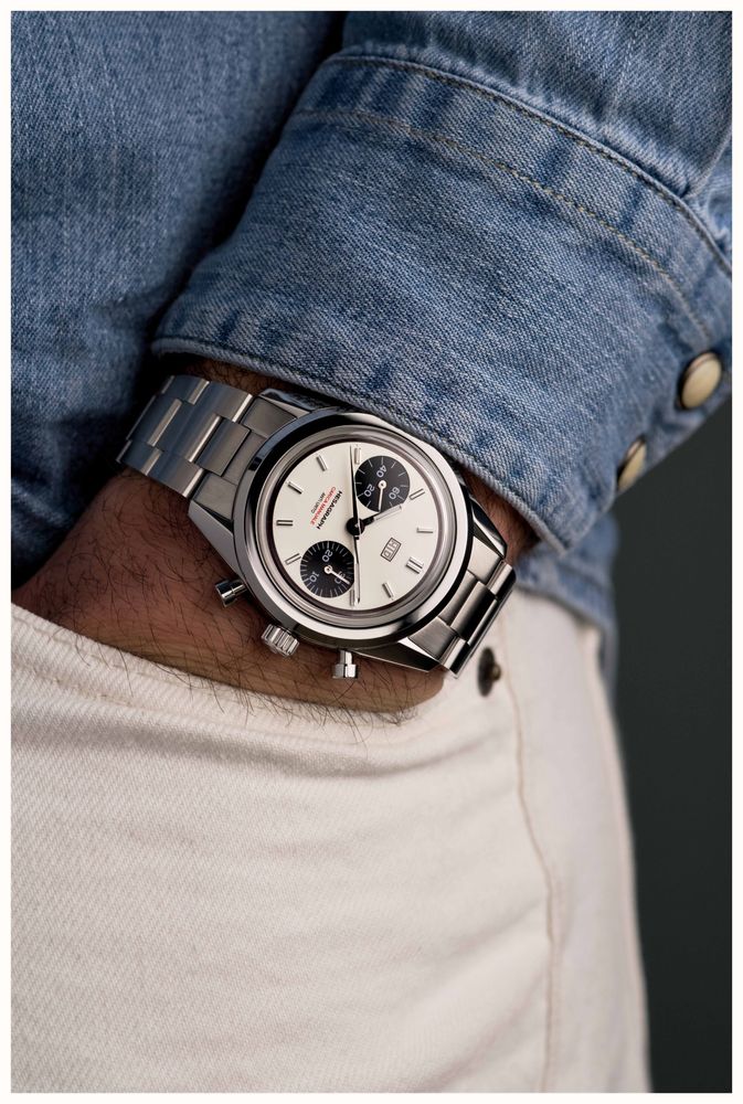 HTD Hesagraph Cannoli Bi-Compax Chronograph Watch H19F25C Image 5