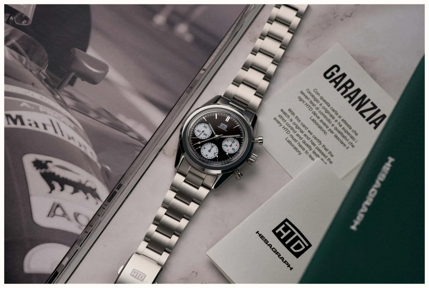 HTD Hesagraph Variante B Ti-Compax Chronograph Watch H25F33B Image 7