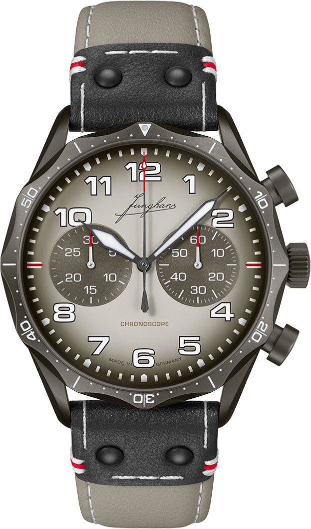 Junghans Meister Pilot Chronoscope Desert Watch 27/3398.00 Image 1