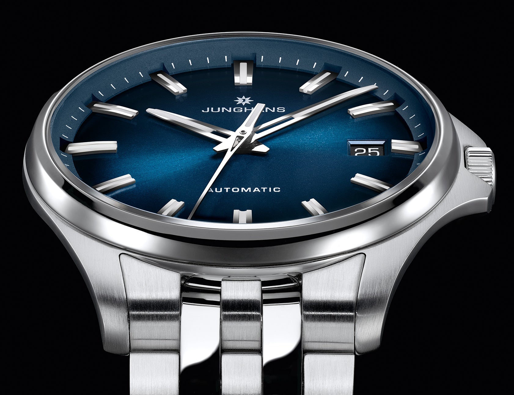 Junghans Meister S Automatic 36mm Dark Blue Watch 27/4582.44 Image 2