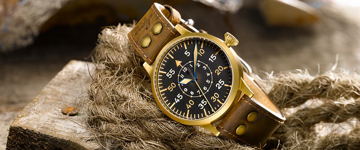 Laco Watch Aviator Friedrichshafen Bronze 862086 Image 5