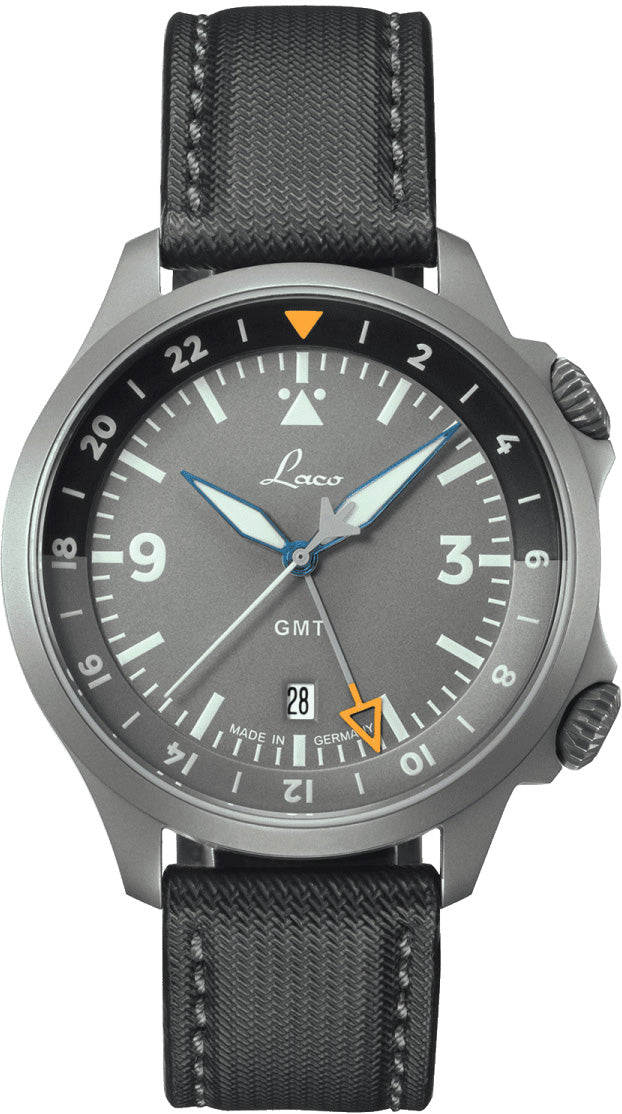 Laco Watch Pilot Frankfurt GMT Grau 862121 Image 2