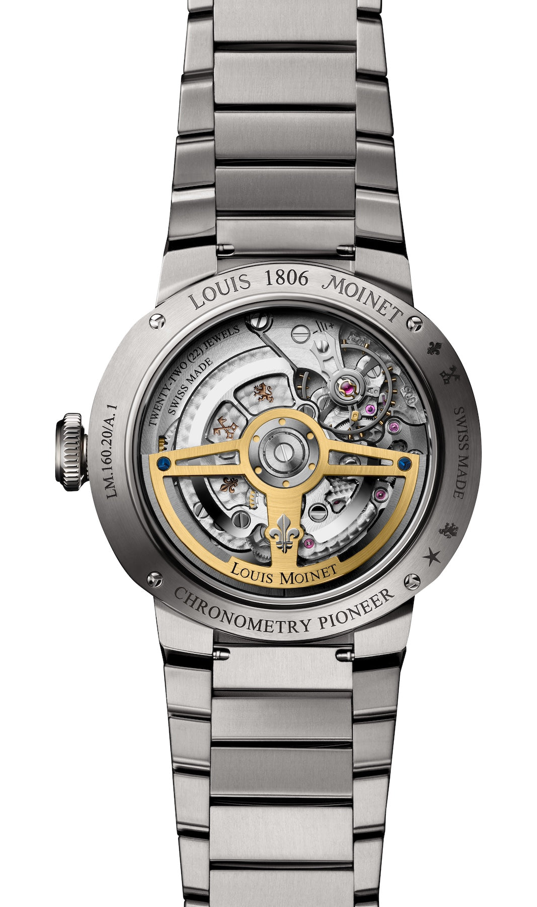 Louis Moinet 1816 Chronograph Titanium Watch LM-150.20.60 Image 2