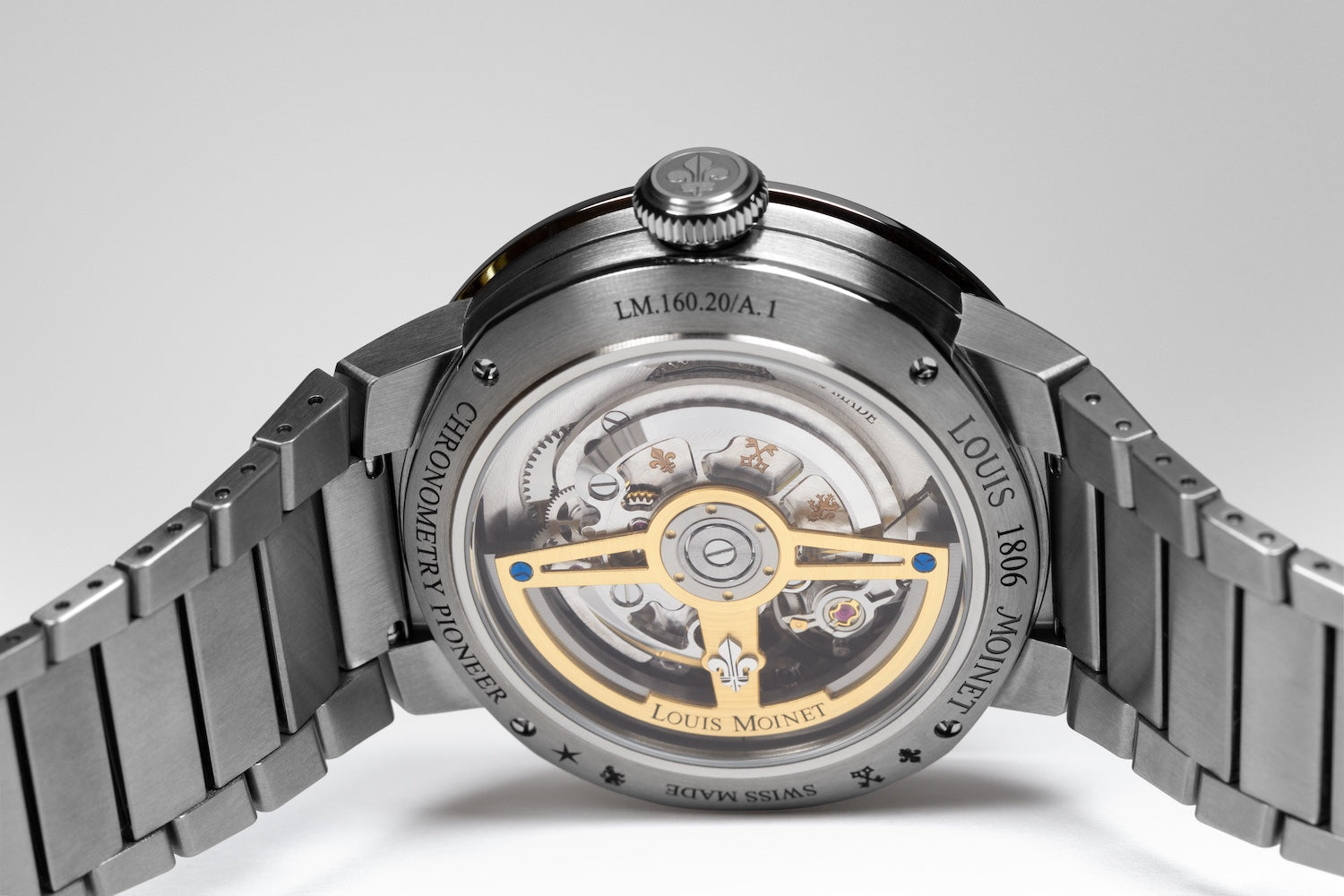 Louis Moinet 1816 Chronograph Titanium Watch LM-150.20.60 Image 4