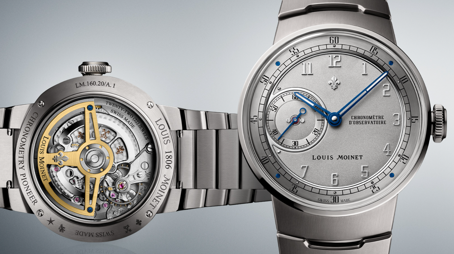 Louis Moinet 1816 Chronograph Titanium Watch LM-150.20.60 Image 7