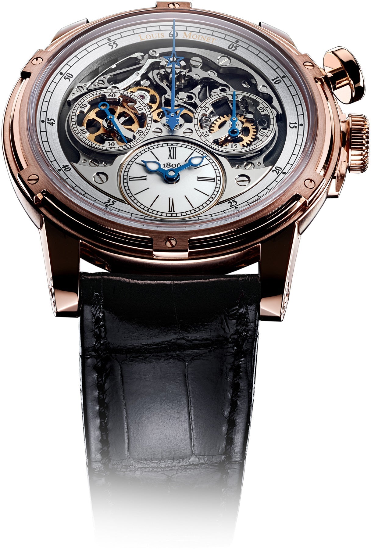 Louis Moinet MemOris Chronograph Rose Gold Limited Edition Watch LM-54.50.80 Image 3