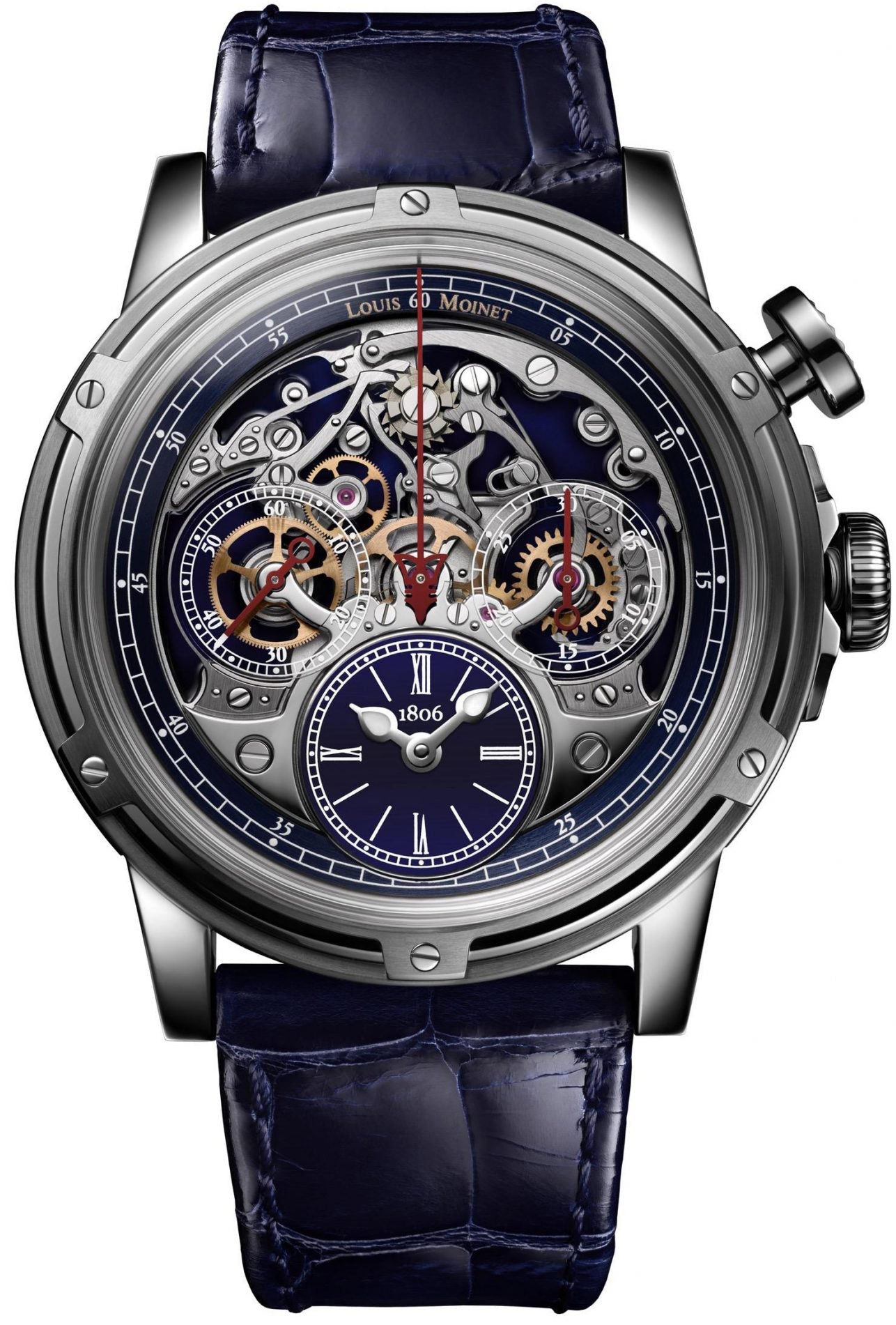 Louis Moinet MemOris Superlight Blue Limited Edition Watch LM-79.20.22 Image 1