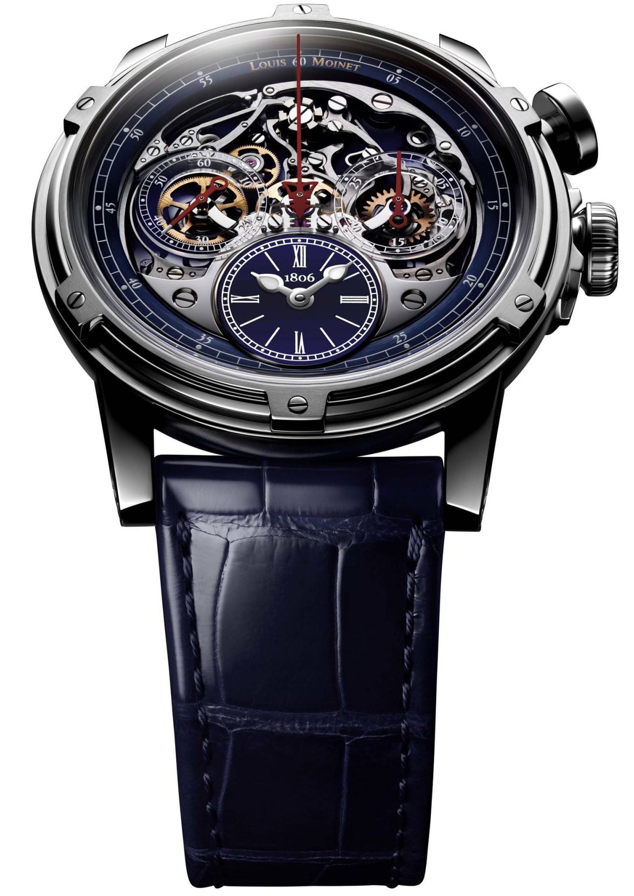 Louis Moinet MemOris Superlight Blue Limited Edition Watch LM-79.20.22 Image 2
