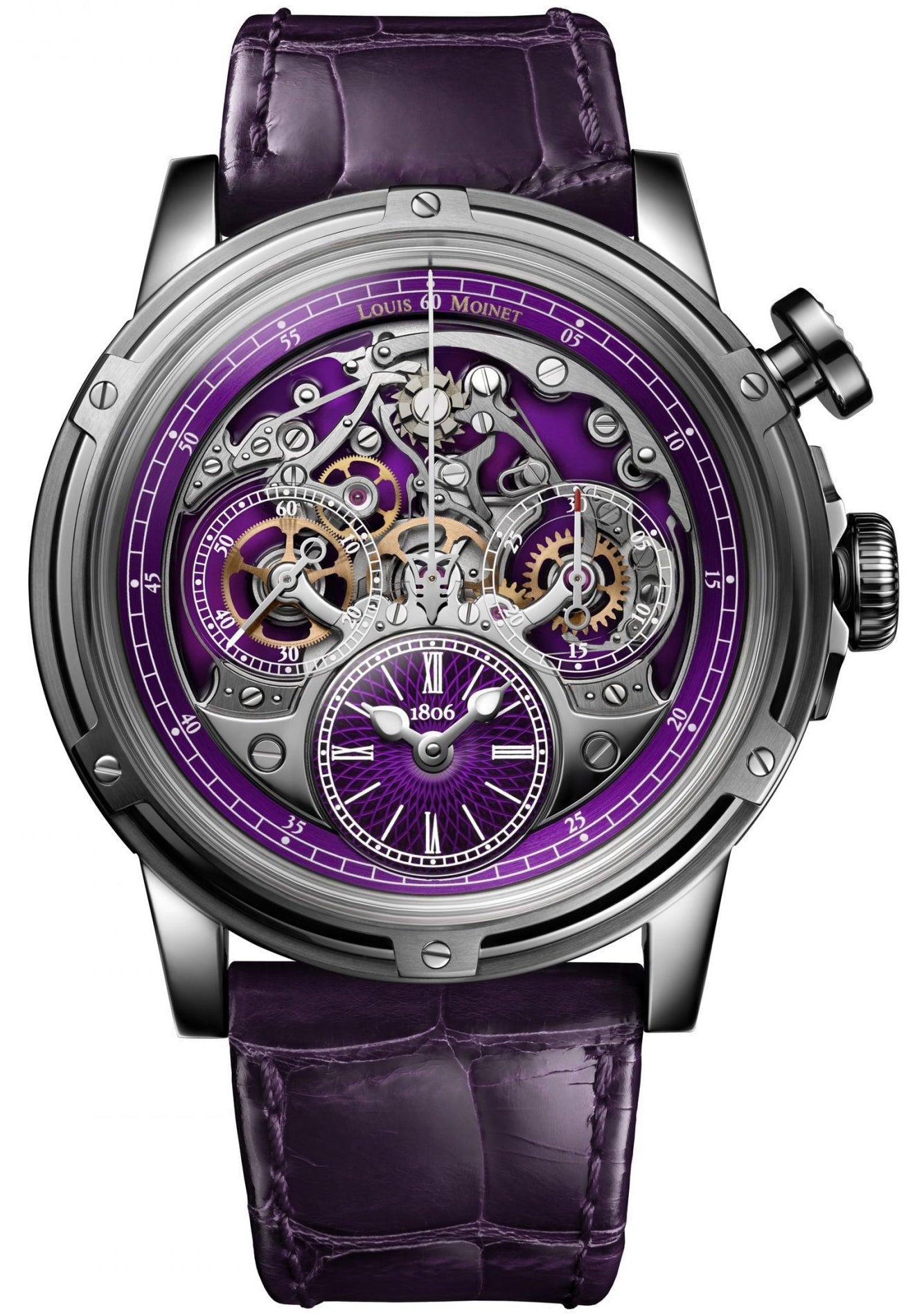 Louis Moinet MemOris Superlight Purple Limited Edition Watch LM-79.20.17 Image 1