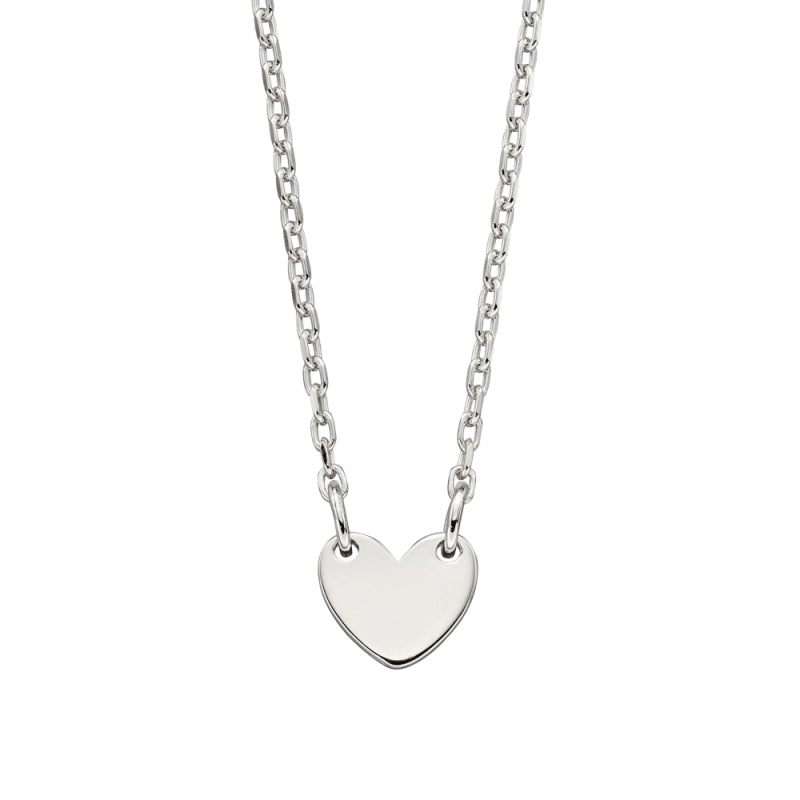 Little Star Sterling Silver Lexi Heart Childs Necklace LSN0178