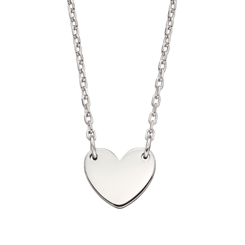 Little Star Sterling Silver Matilda Heart Adult Necklace LSN0179