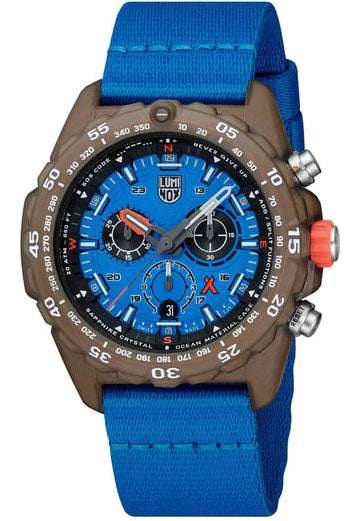 Luminox Bear Grylls Master #TIDE 3740 Series Ocean Blue Black XB.3743.ECO Image 3
