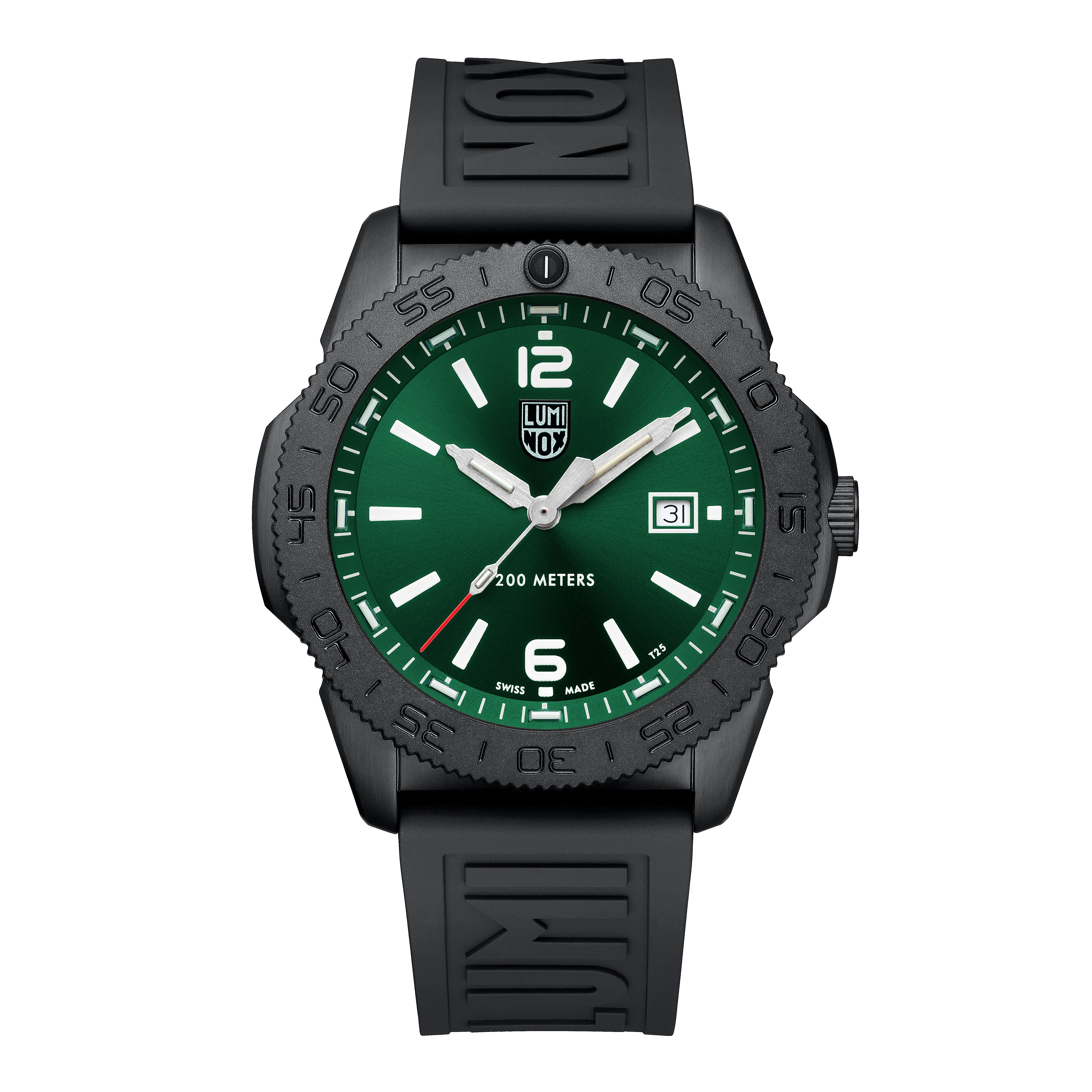 Luminox Pacific Diver Black Steel Green 3120 Series Watch XS.3137.B Image 1