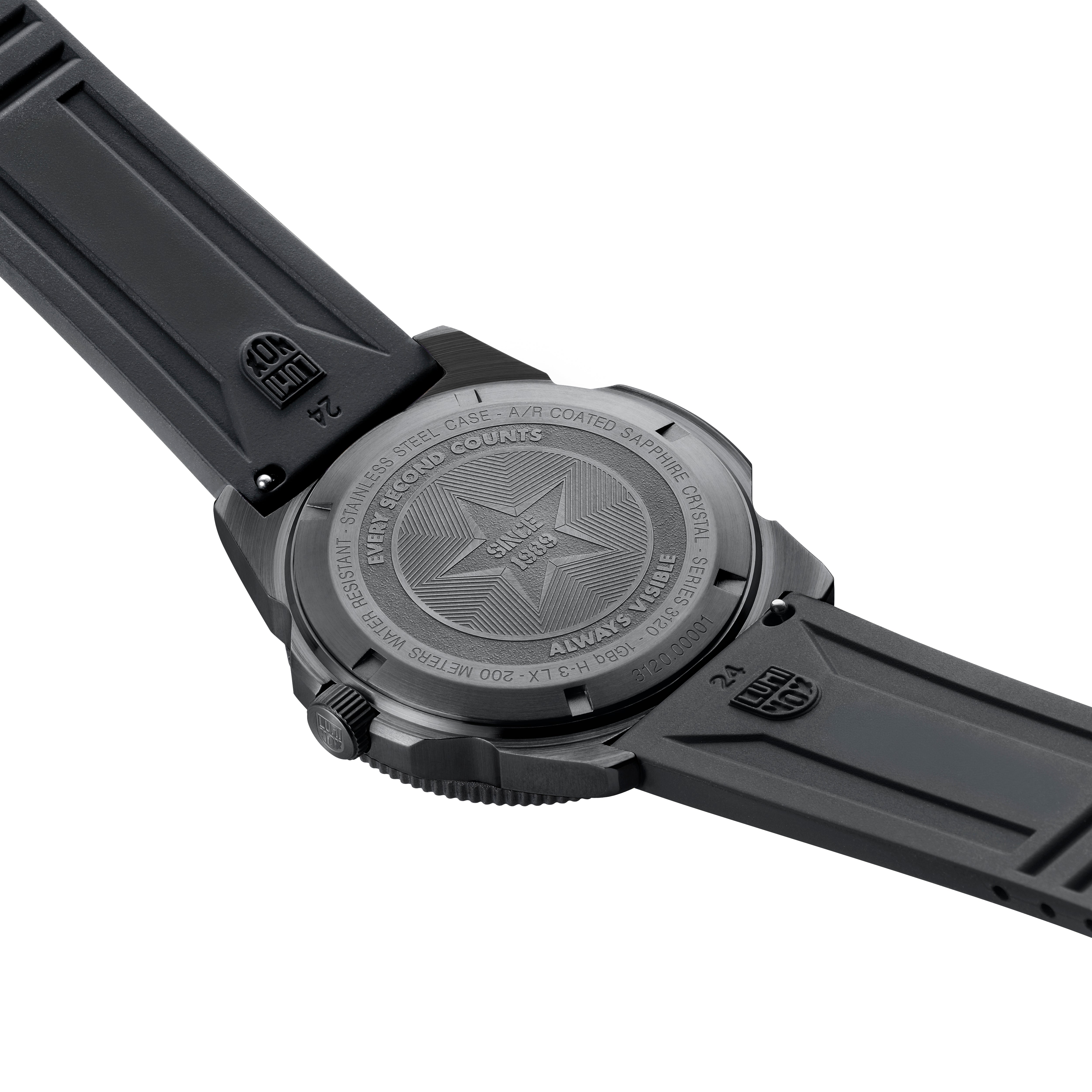 Luminox Pacific Diver Black Steel Green 3120 Series Watch XS.3137.B Image 9