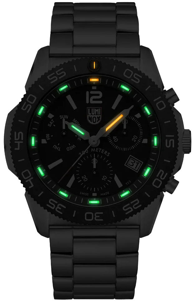 Luminox Sea Pacific Diver Chronograph 3140 Black Black Watch XS.3142 Image 2