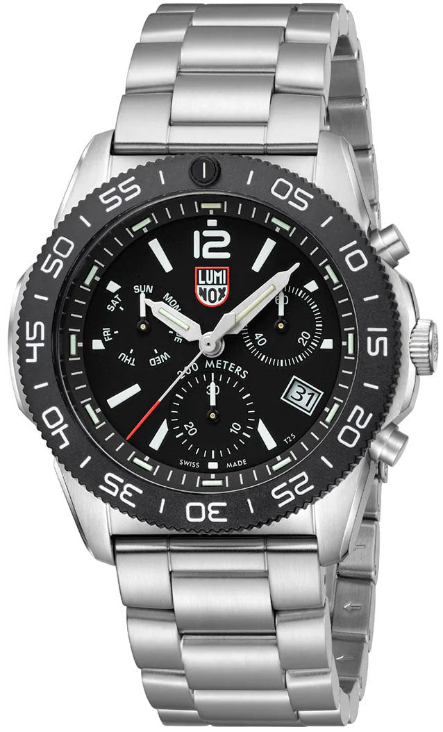 Luminox Sea Pacific Diver Chronograph 3140 Black Black Watch XS.3142 Image 3