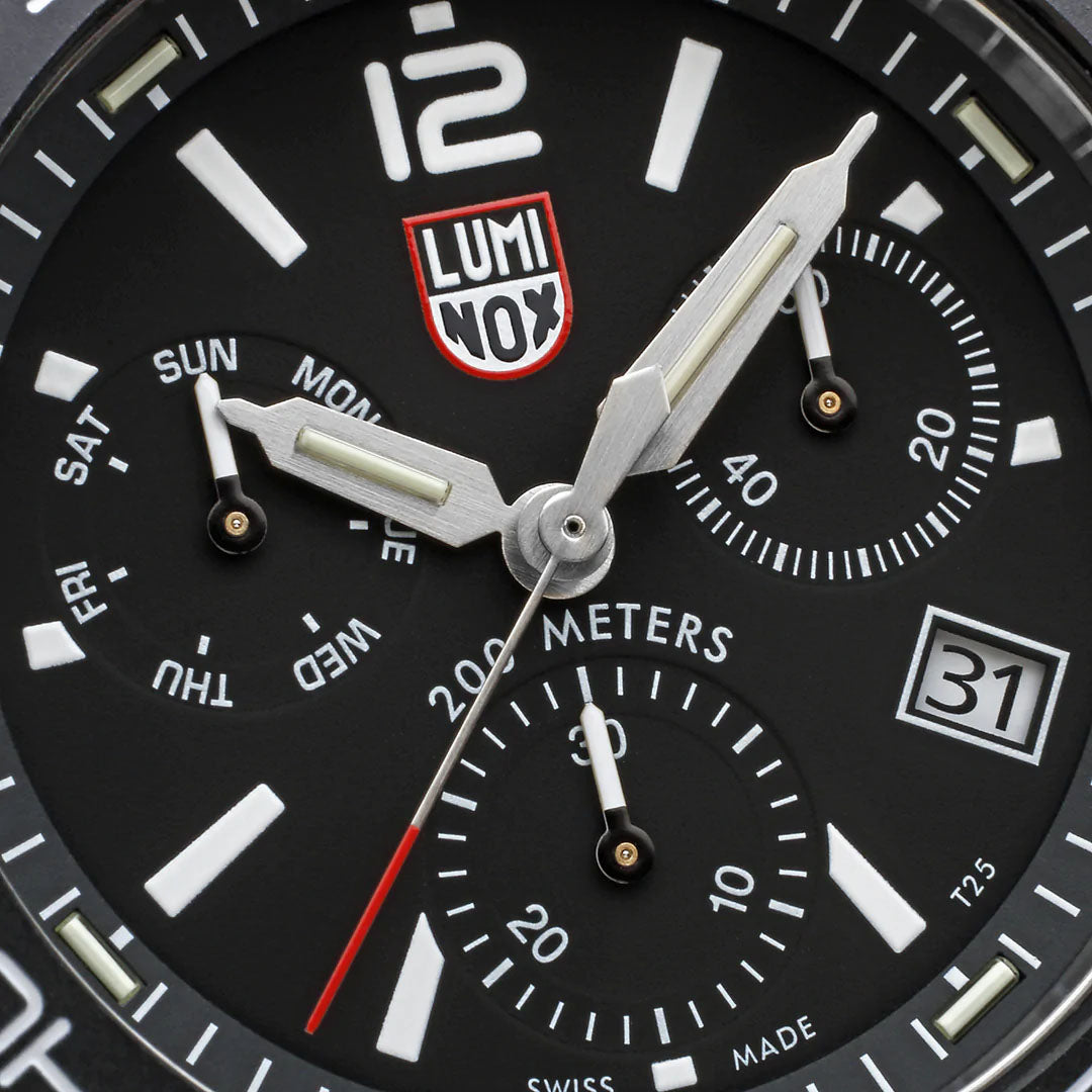 Luminox Sea Pacific Diver Chronograph 3140 Black Black Watch XS.3142 Image 5