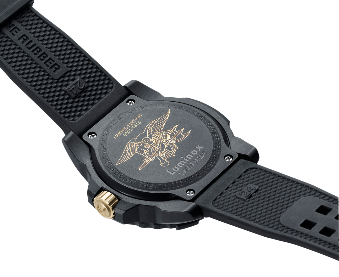 Luminox Watch Navy Seal Steel 3500 Series limited Edition D 3501.GOLD.SET Image 4