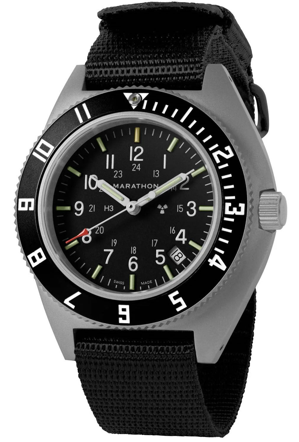 Marathon Steel Navigator Ballistic Nylon Watch SSNAV-D Ballistic Nylon Image 3
