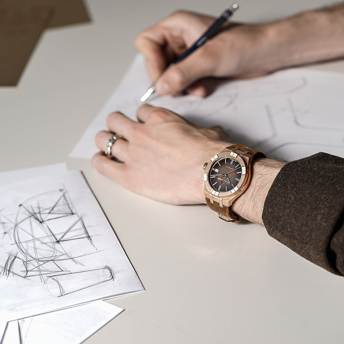 Maurice Lacroix Aikon Automatic Bronze Limited Edition Watch AI6008-BRZ01-730-3 Image 6