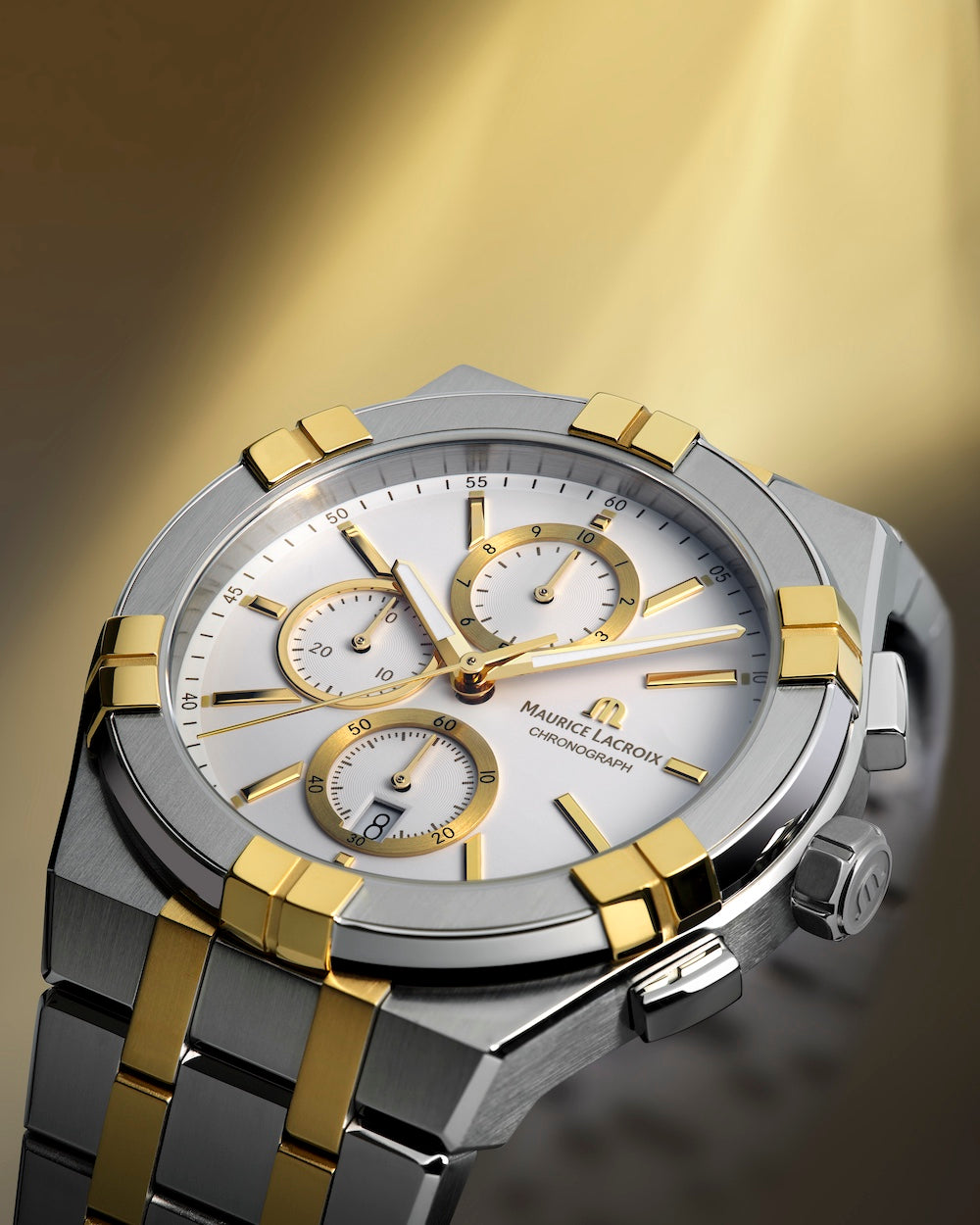 Maurice Lacroix Aikon Chronograph 42mm Duotone Watch AI1118-PVY03-130-1 Image 3