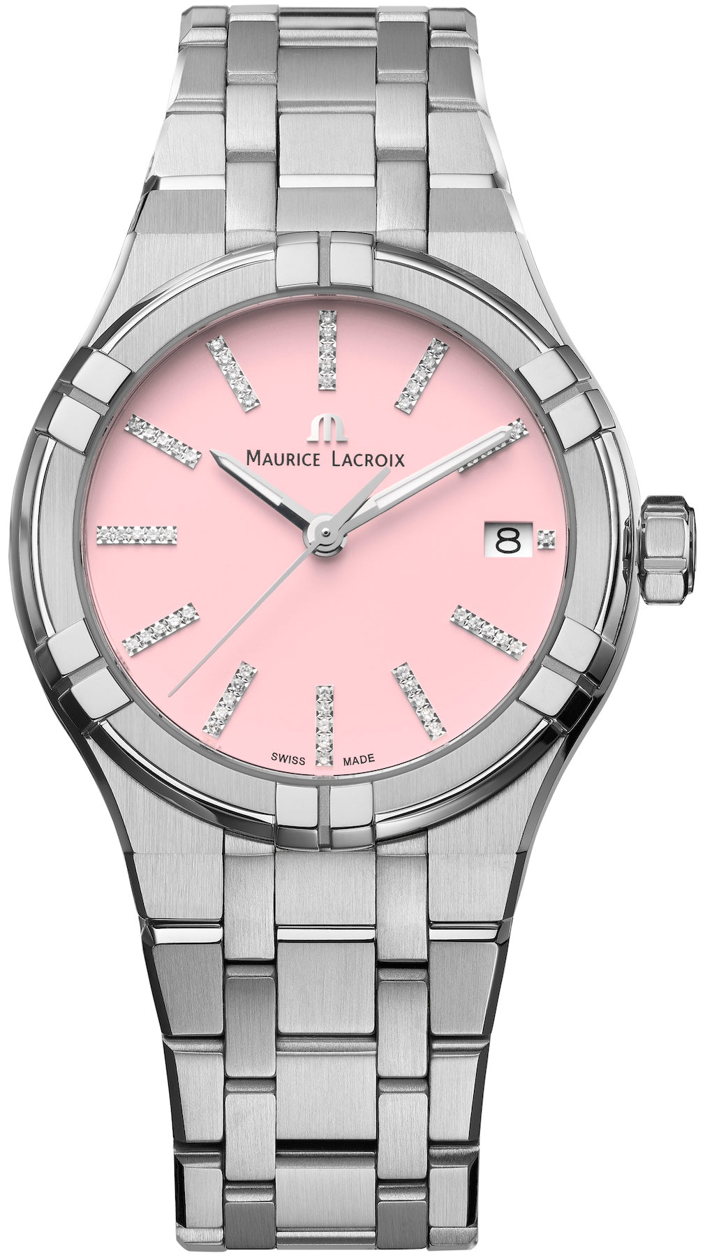 Maurice Lacroix Aikon Quartz 35mm Sunset Pink Watch AI1106-SS002-550-1 Image 1