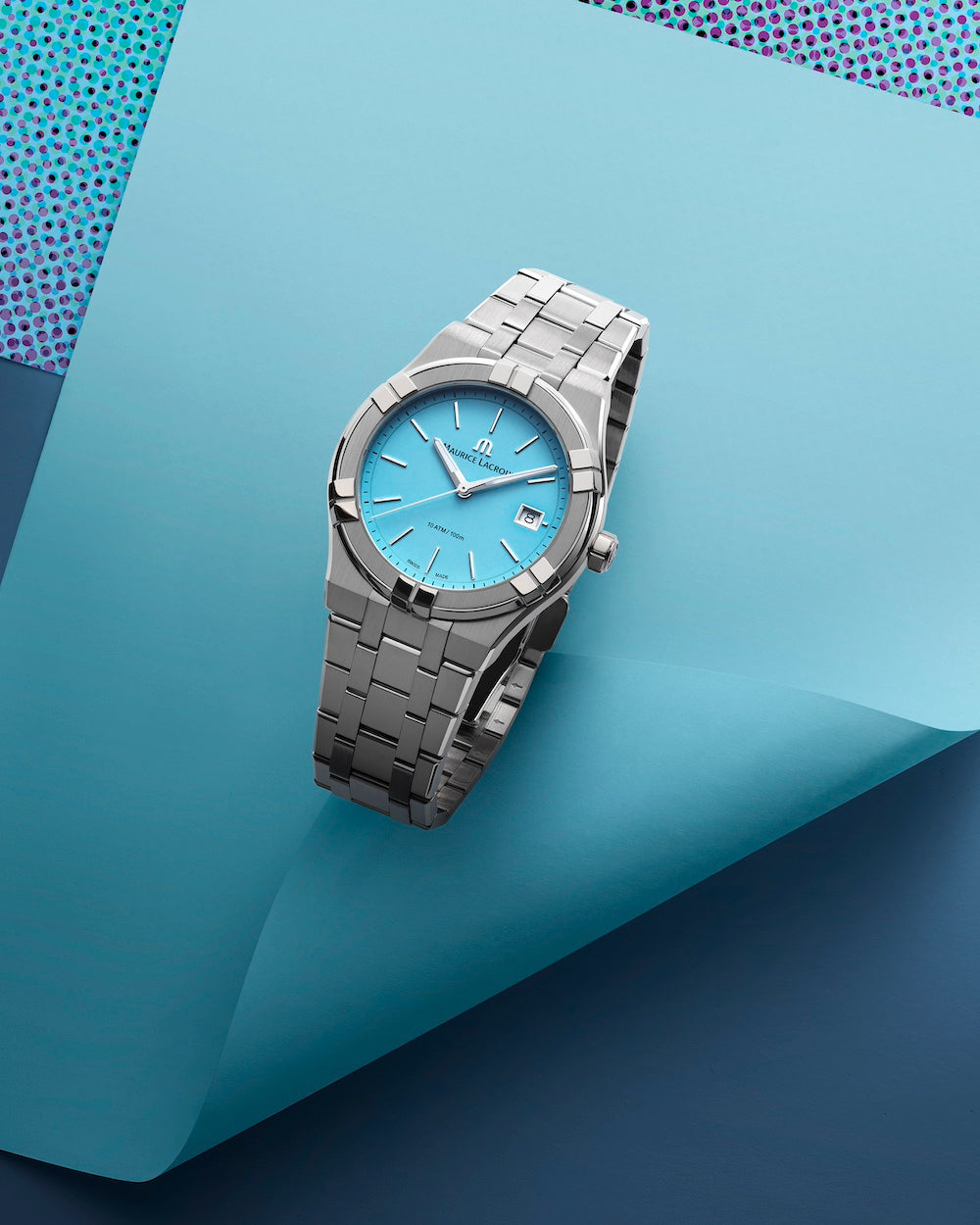 Maurice Lacroix Aikon Quartz 40mm Deep Sky Blue Watch AI1108-SS002-431-1 Image 2