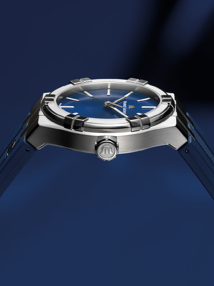 Maurice Lacroix Aikon Quartz Blue Sunray Watch AI1106-SS000-430-4 Image 2