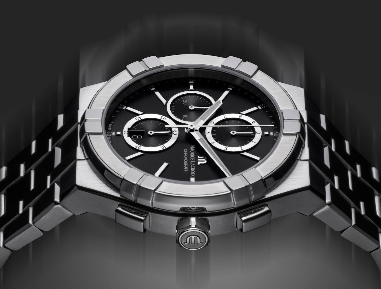 Maurice Lacroix Aikon Quartz Chronograph Watch AI1118-SS002-330-1 Image 5