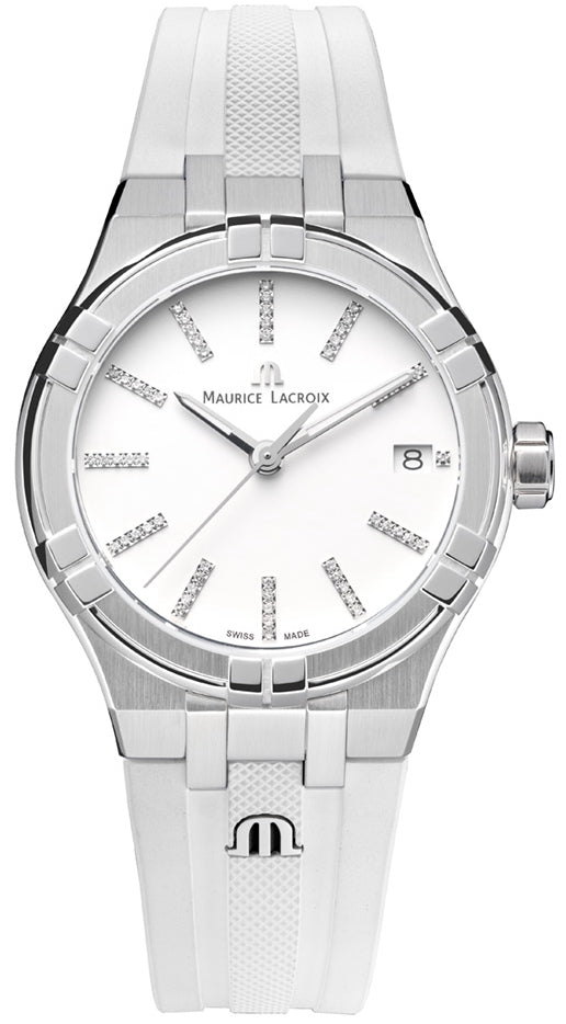 Maurice Lacroix Aikon Quartz Matt White Watch AI1106-SS000-150-7 Image 1