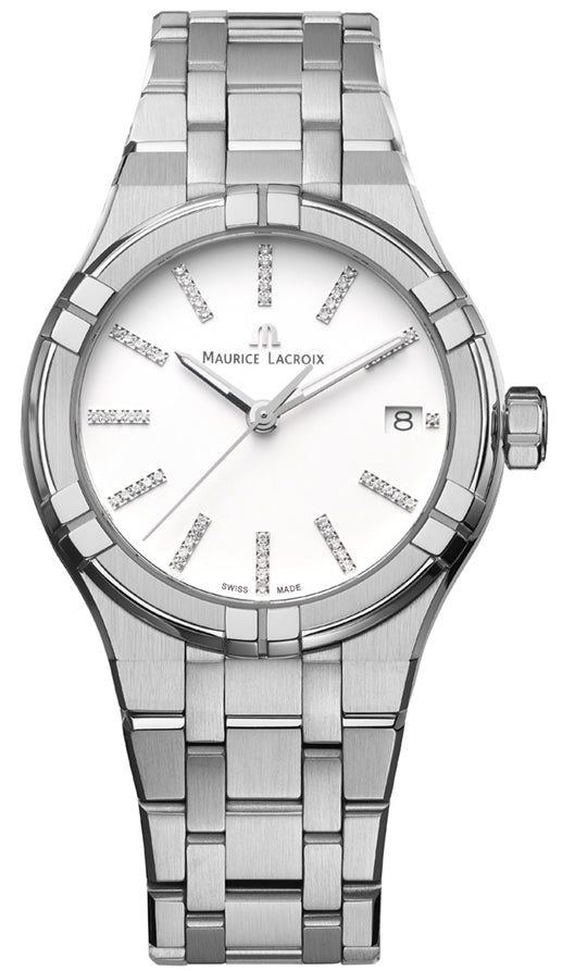 Maurice Lacroix Aikon Quartz Matt White Watch AI1106-SS002-150-1 Image 1