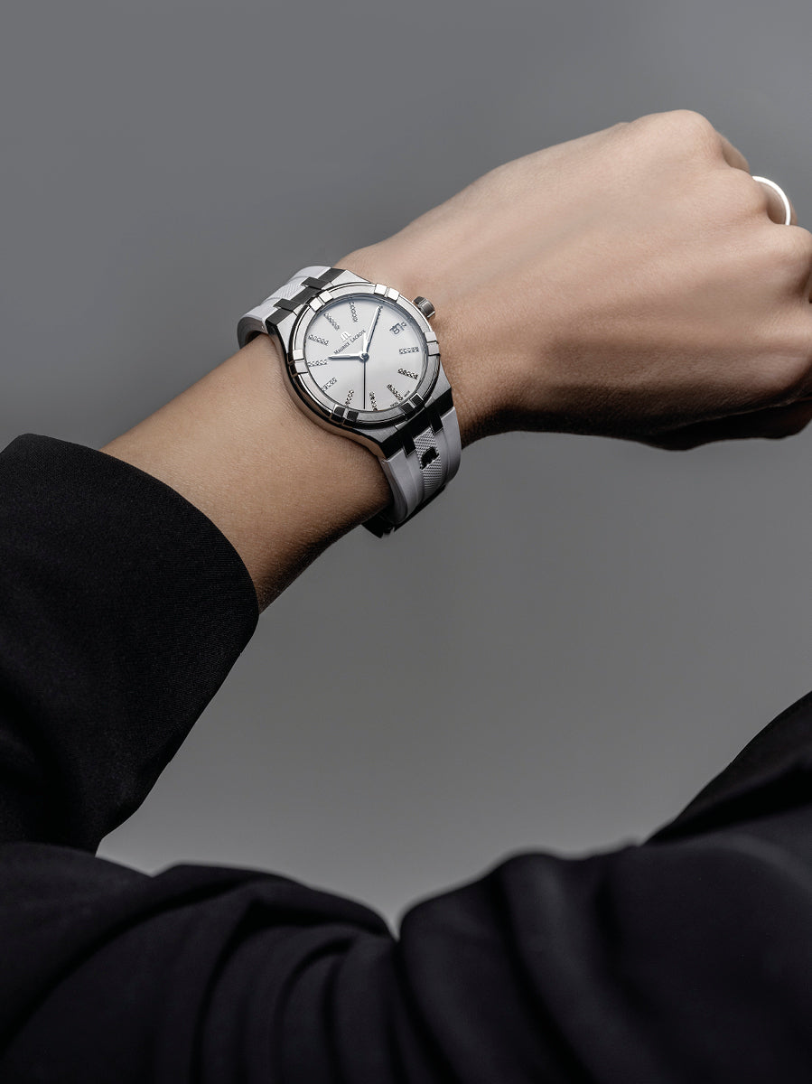 Maurice Lacroix Aikon Quartz Matt White Watch AI1106-SS002-150-1 Image 2