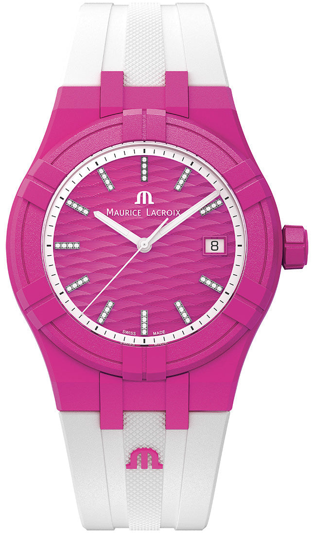 Maurice Lacroix Aikon Quartz TIDE Dark Pink Watch AI2008-FFFF1-3A0-0 Image 1